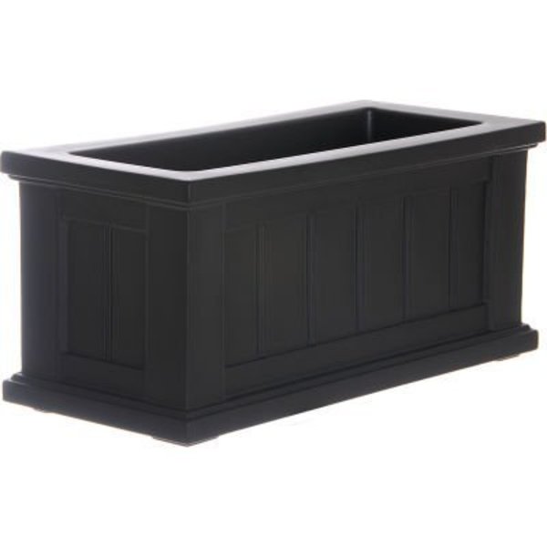 Mayne Mail Post Inc Mayne® Cape Cod 24" x 11" Patio Planter, Black 4839-B